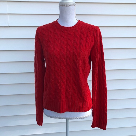 red burberry sweater